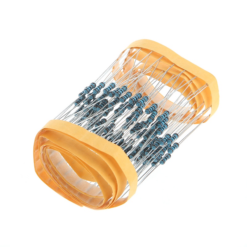 Set 100 Điện Trở Màng Kim Loại 1k ohm 1 / 4W 1kohm 0.25W 1% Chuyên Dụng