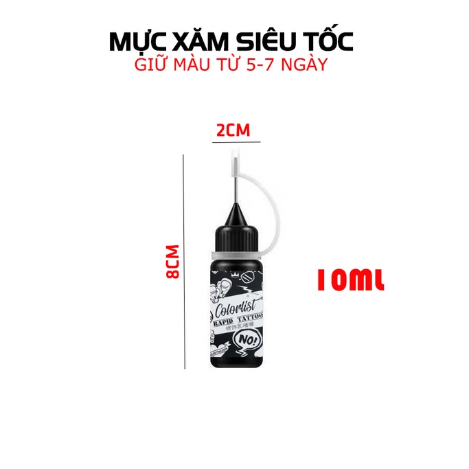 Mực xăm giả siêu tốc  5 - 7 ngày phai - Baystore