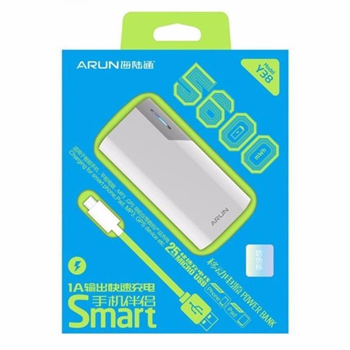 Pin Dự Phòng ARUN 5600 mAh Chính Hãng Đủ Dung Lượng