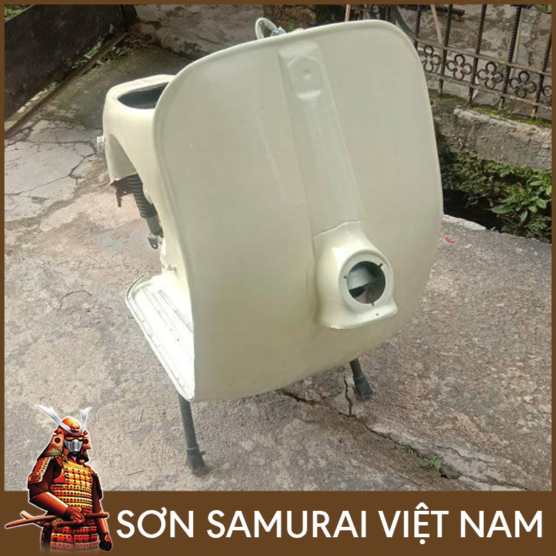 Màu Trắng Kem Sơn Samurai - Combo Sơn Xịt Samurai Màu Trắng H199