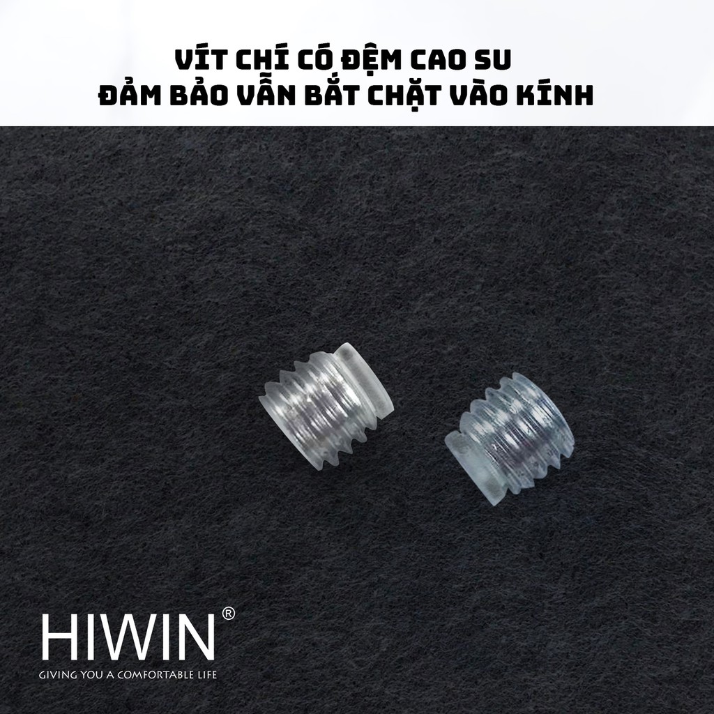 Kẹp chân kính vách kính nhà tắm Hiwin FC-085A mặt gương không khoét lỗ