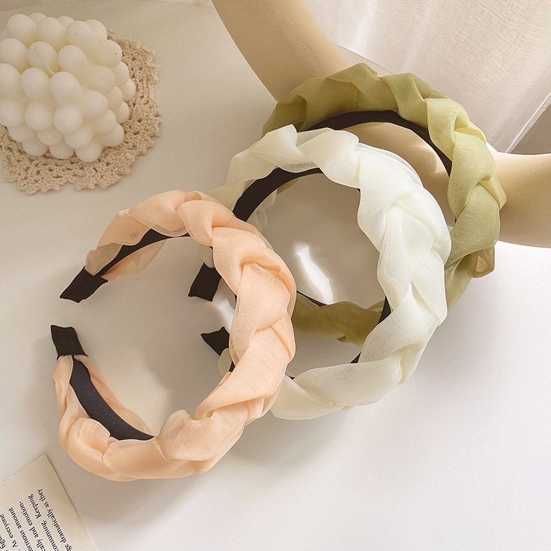 Băng đô cài tóc bản rộng phong cách Hàn Quốc cho nữ HB