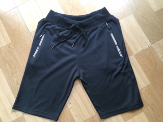 Quần short thun có khoá kéo