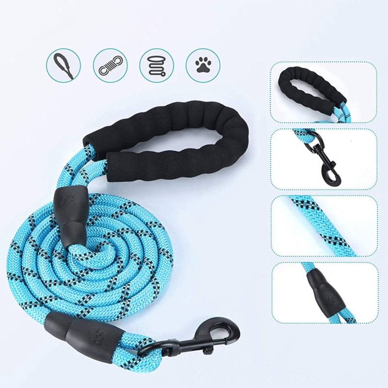 Dây Dắt Thú Cưng Đi Dạo Phản Quang Siêu Bền 5ft
