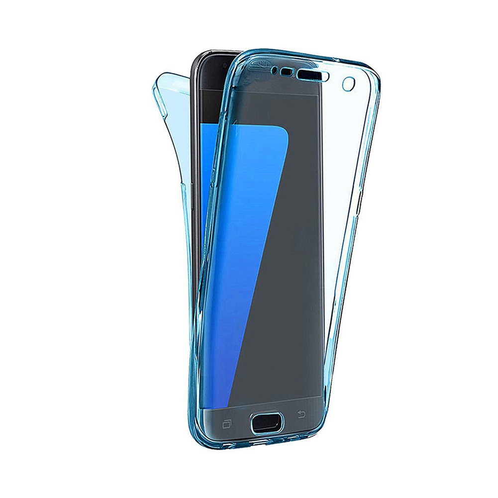 A344 Full Body Ultra-Slim Clear TPU Phone Case Cover Samsung Note 9 S9 S8 Edge