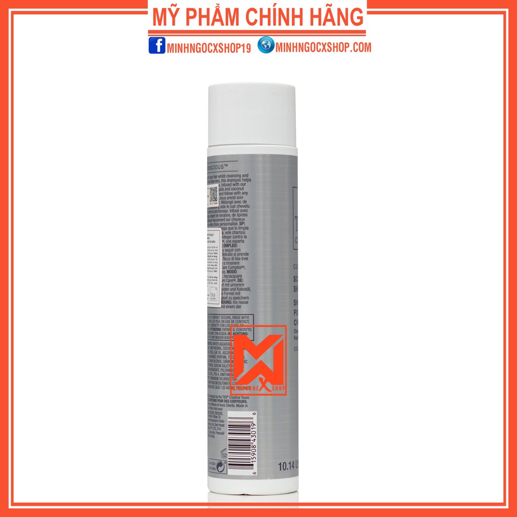 Dầu gội cho da đầu nhạy cảm TIGI COPYRIGHT SCALP 300ml chính hãng