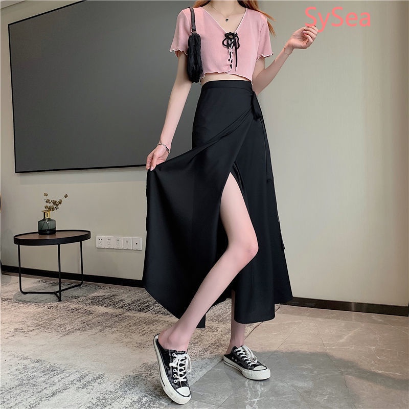 Chân Váy Chiffon Màu Sắc Đơn Giản Phong Cách Hàn Quốc