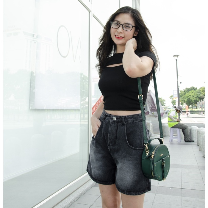 Quần sọc Jean lưng cao, ống rộng có Bigsize cho người quá ký