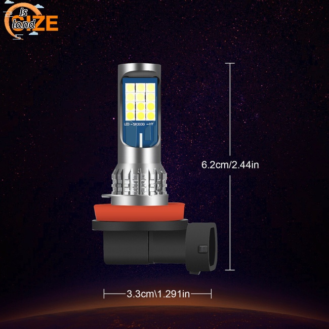 Set 2 Bóng Đèn Led Sương Mù H8 H11 H16 Màu Trắng/Vàng Chống Thấm Nước Ip65 Chuyên Dụng Cho Xe Hơi