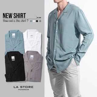 Sơ mi cổ vest nam tay dài 4 màu cực hot