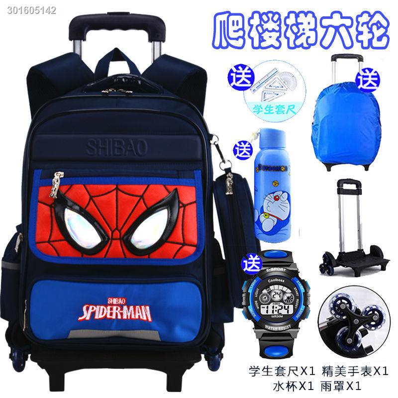 Ba Lô Kéo Hình Người Nhện Có Thể Tháo Rời Sử Dụng Khi Đi Học Cho Bé Trai Lớp 2-3 - 6