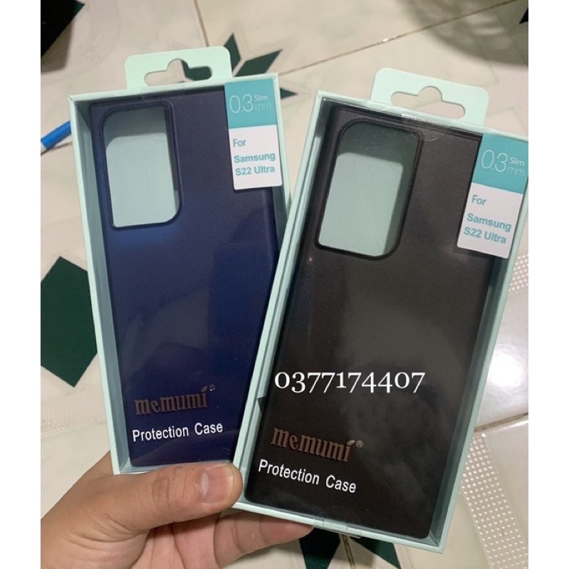 Samsung S22 Ultra_Ốp lưng Memumi nhám siêu mỏng 0,3m chống Vân tay chính hãng