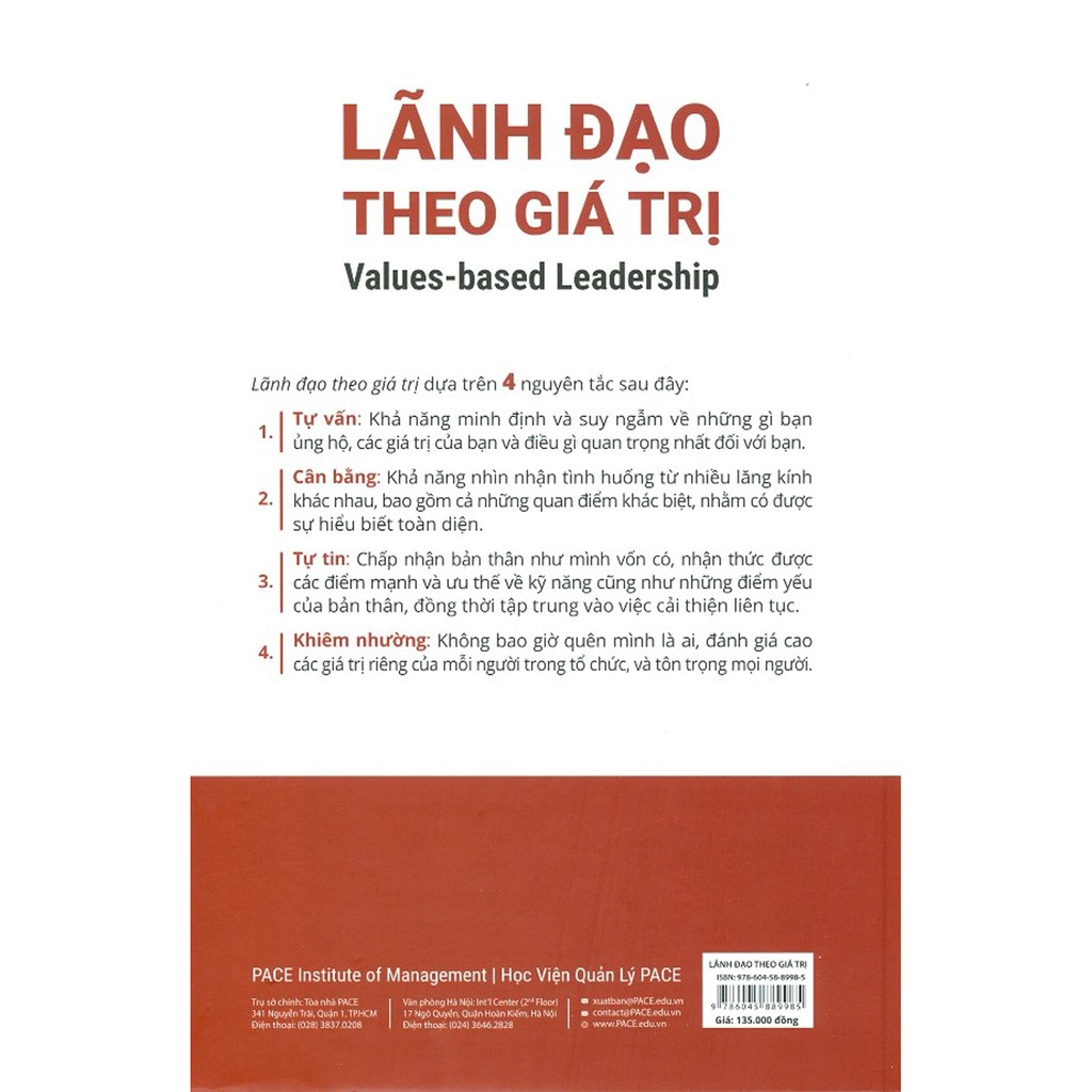Sách - Lãnh Đạo Theo Giá Trị