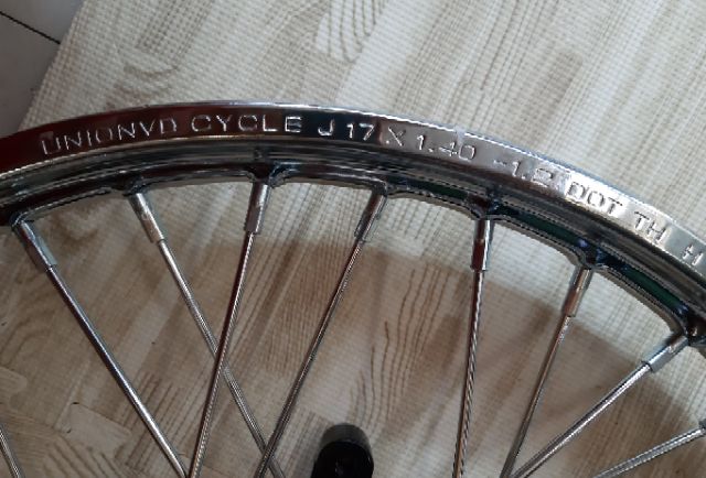 Bánh căm SONIC căm đùm mạ crom niềng union trước 1.4 sau 1.6 bắt căm sẵn như hình bao gắn như zin