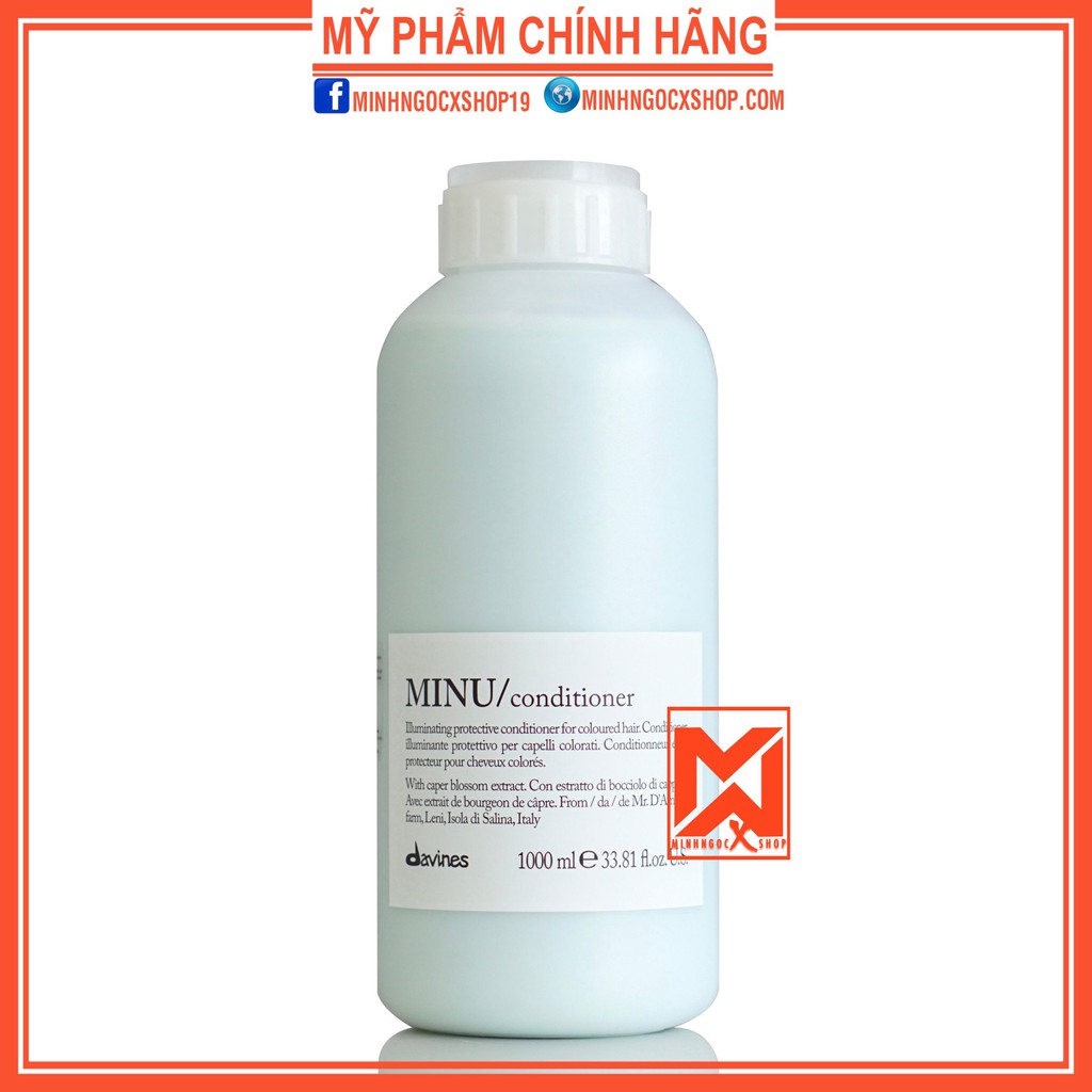 Dầu xả dành cho tóc nhuộm DAVINES MINU 1000ml chính hãng