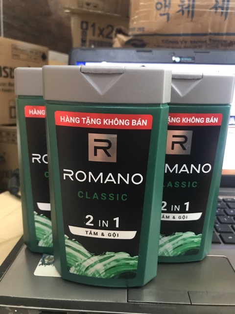 Combo 20 chai Sữa tắm gội Romano  2in1 150gram x20 ( hàng quà tặng)