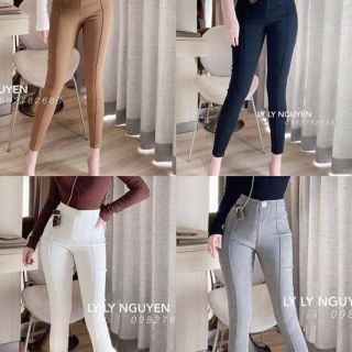 Quần bò giấy đường gân giữa