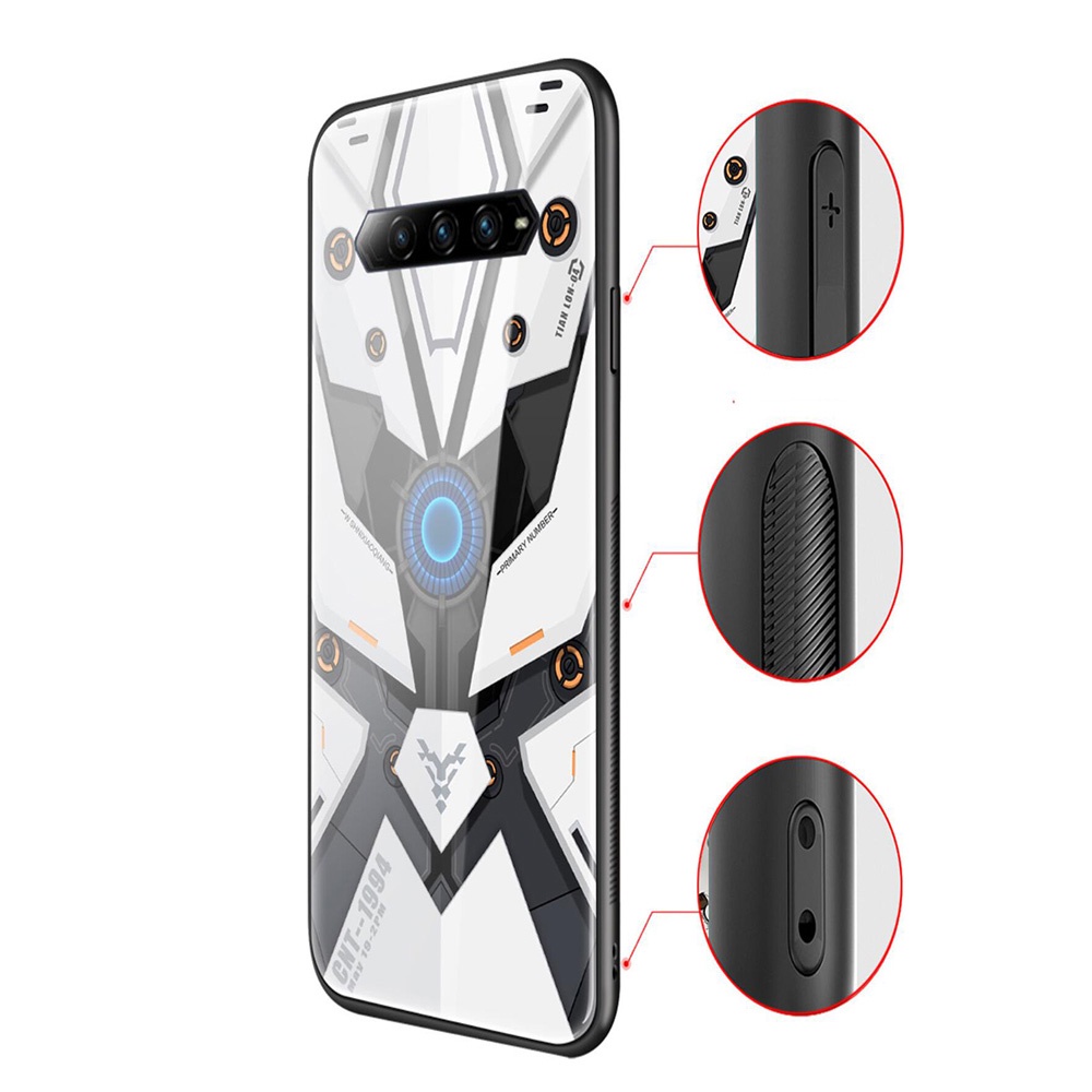 Đen Ốp Điện Thoại Kính Cường Lực In Hình black shark 4 4s black shark 4s pro black shark 4 4 pro 4s pro