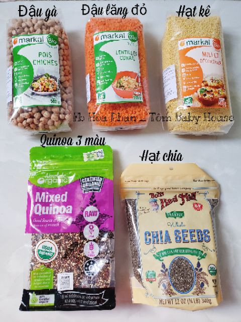 Đậu Hạt Hữu Cơ Cao Cấp cho bé ăn dặm gói 50g - 100g