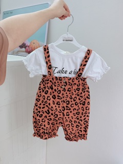 Set yếm beo bé gái