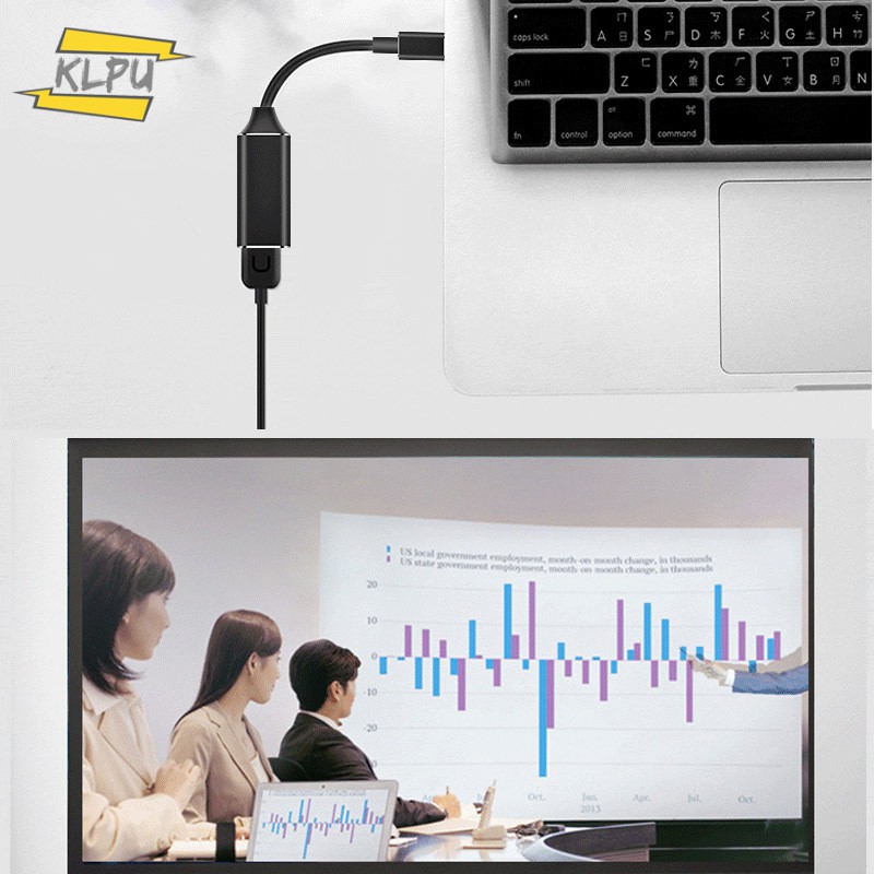 Bộ Chuyển Đổi Klpu Type-C Sang Hdmi Hd Tv 4k Cho Pc Laptop Tablet Điện Thoại