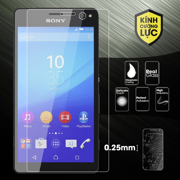 Dán cường lực Sony Xperia C4