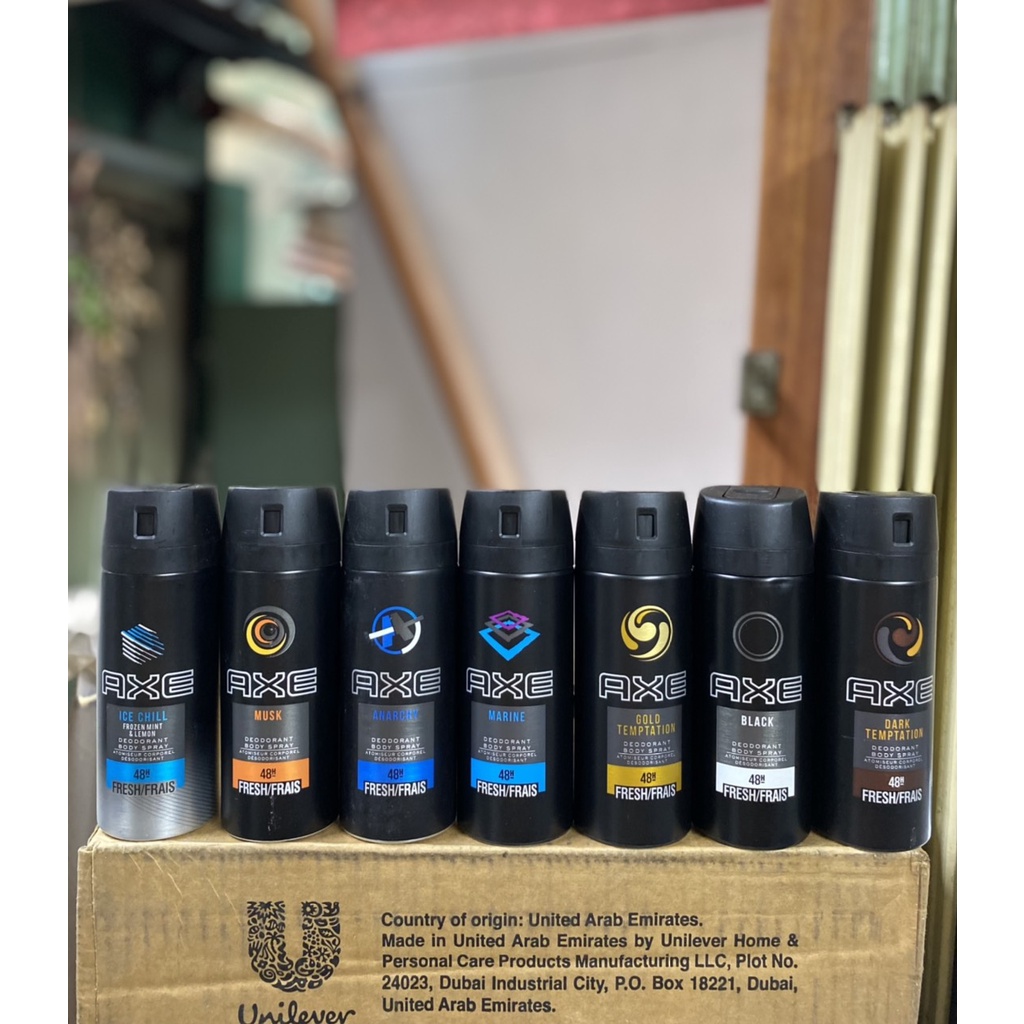 Xịt Khử Mùi Axe, Xịt Body Axe hương thơm mát 150ml Chính Hãng