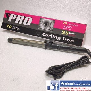 (Tặng 3 kẹp vịt) Máy uốn xoăn tóc cao cấp PRO 25mm