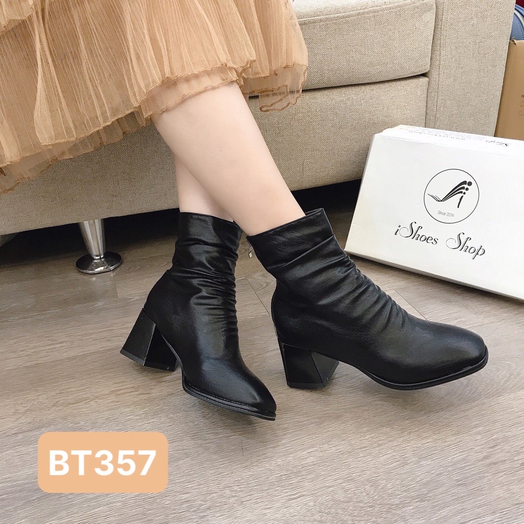 Boot nữ cổ nhún 5cm - BT357 | BigBuy360 - bigbuy360.vn