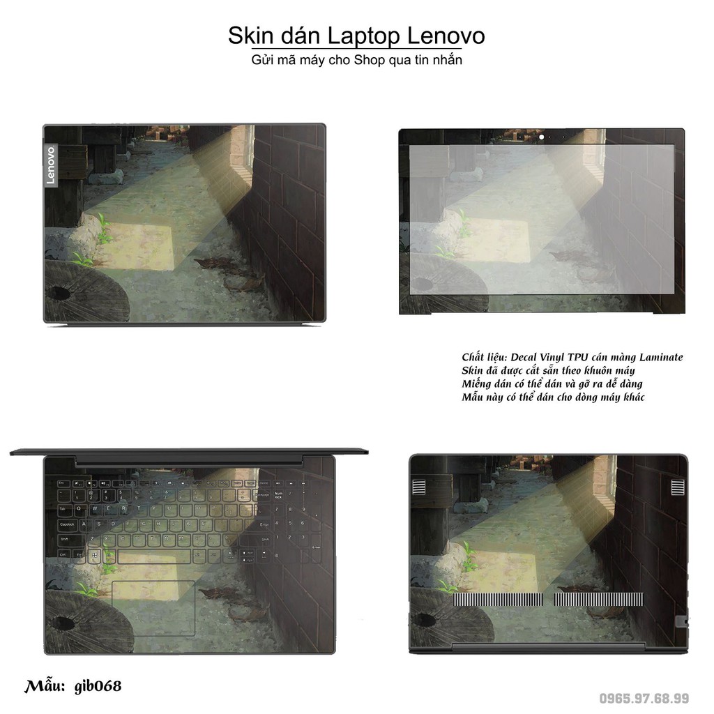Skin dán Laptop Lenovo in hình Ghibli _nhiều mẫu 11 (inbox mã máy cho Shop)