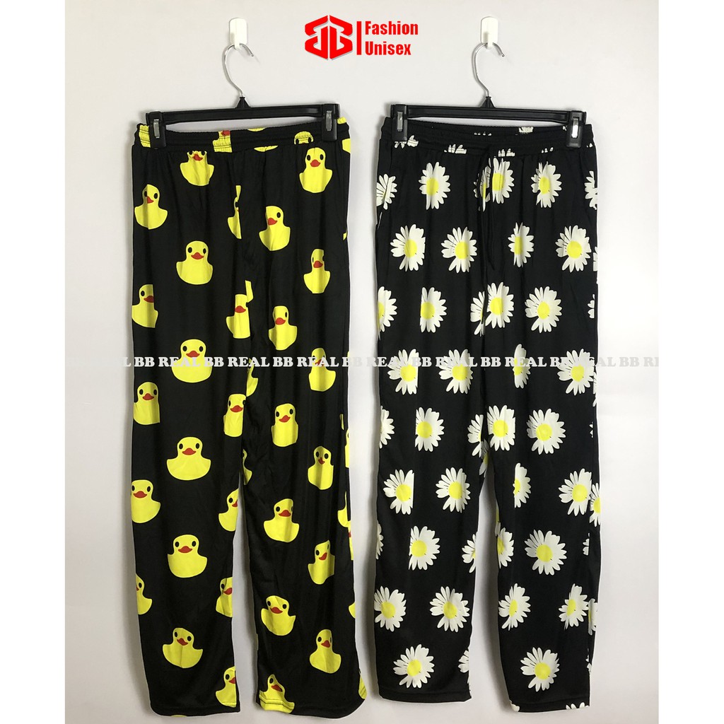 Quần Dài HOẠT HÌNH Ống Rộng, Dễ Thương, CARTOON, Thoáng Mát, From UNISEX DƯỚI 65Kg  - BB REAL