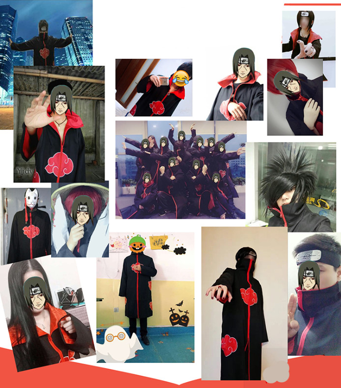 Áo Choàng Hóa Trang Nhân Vật Naruto Akatsuki Itachi | BigBuy360 - bigbuy360.vn