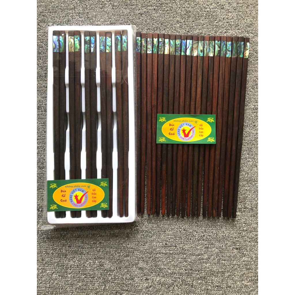 Bộ mười đôi đũa Khảm Ốc xà cừ