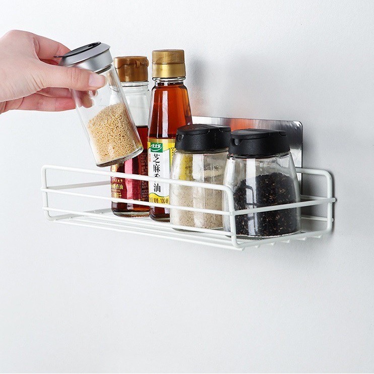 1 Kệ chữ nhật sắt sơn tĩnh điện dán tường nhà tắm nhà bếp (GCNT) | BigBuy360 - bigbuy360.vn