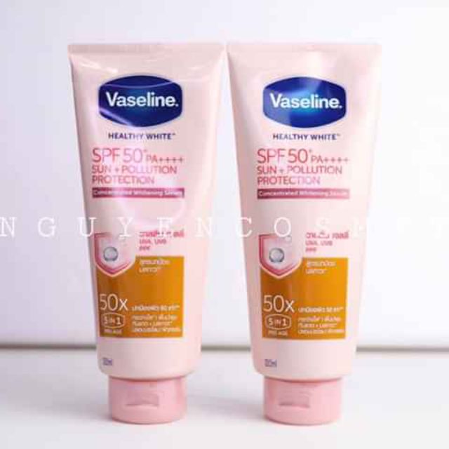 Sữa Dưỡng thể kích trắng Vaseline 50X 320ml