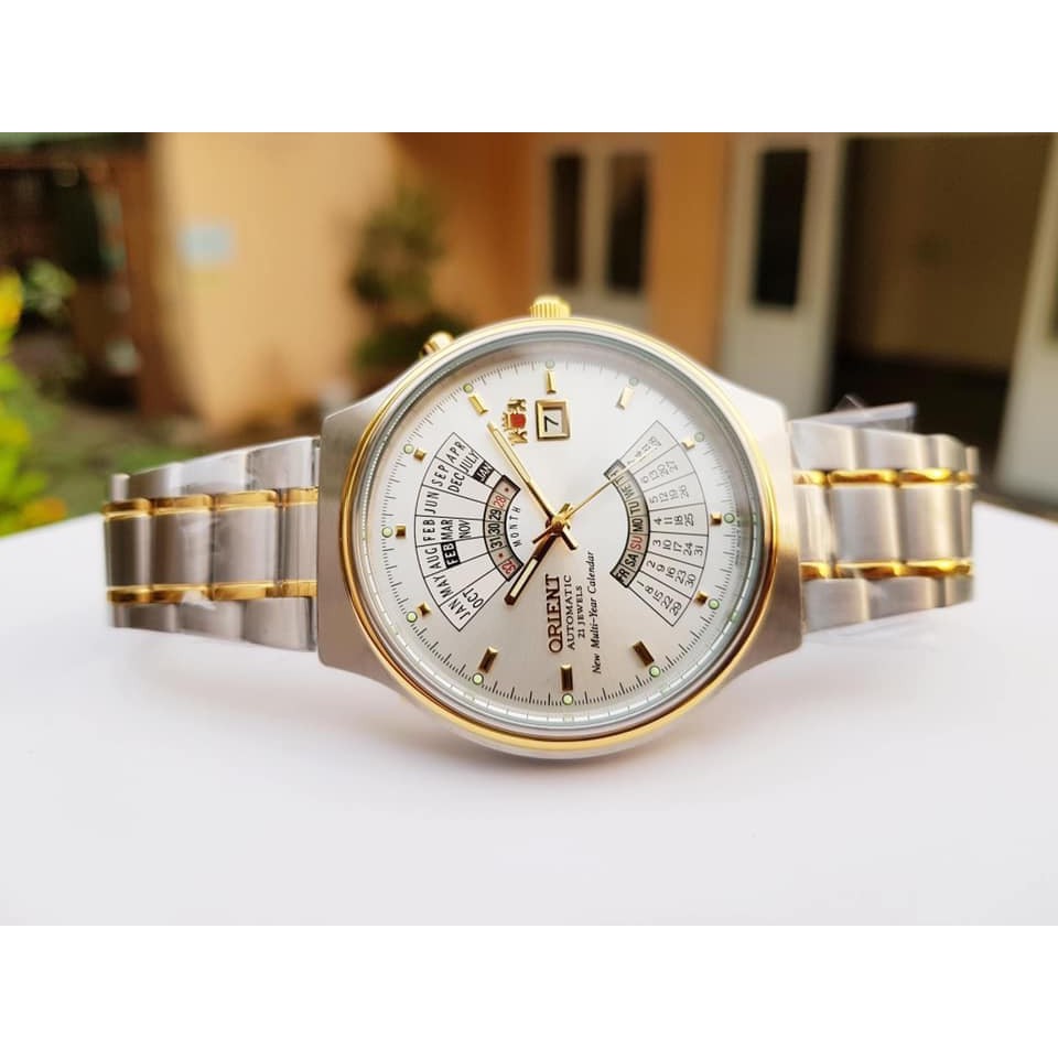 Đồng hồ nam ORIENT LỊCH VAN NIÊN FEU00000WW