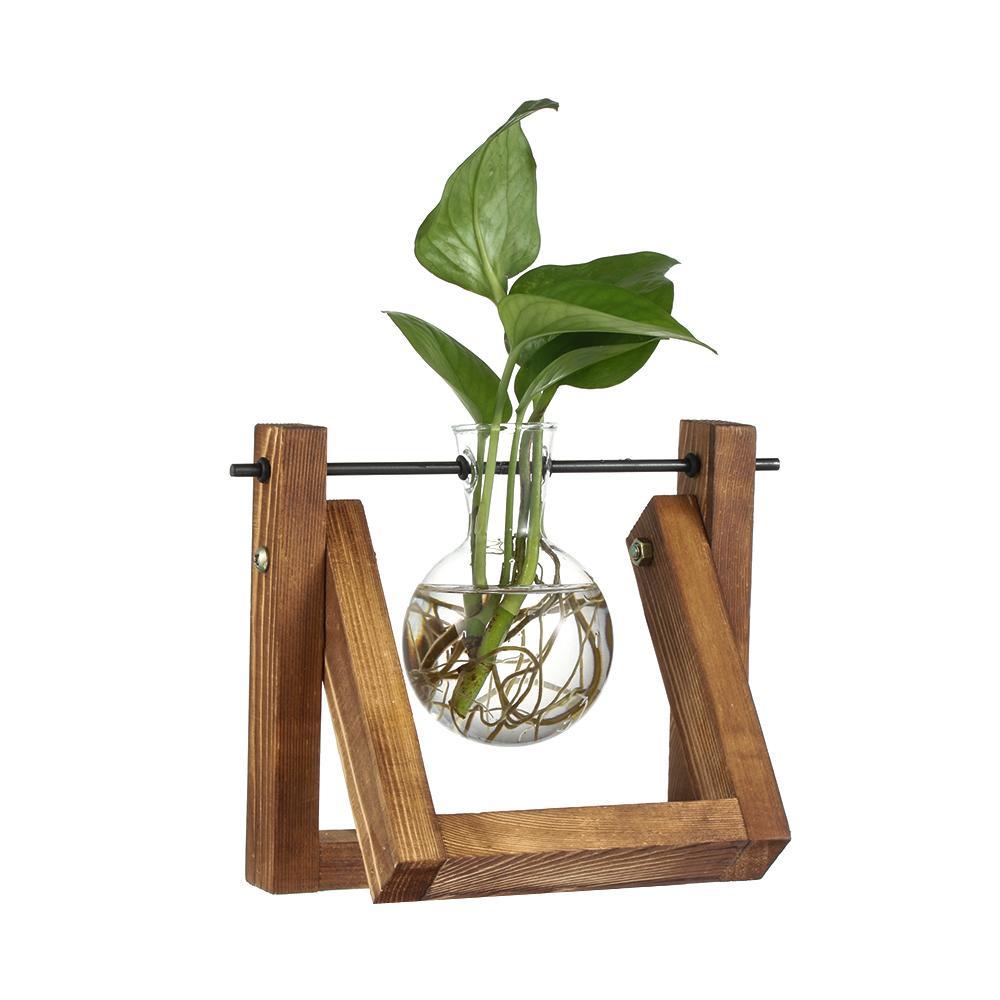 BORAG Khung Gỗ Trồng Cây Thủy Canh Để Bàn Trang Trí