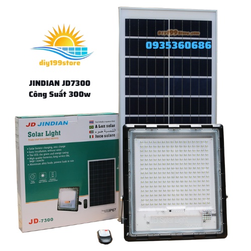 Đèn Năng Lượng Mặt Trời JD 7300 300w Giá Tận Kho Jindian JD Solar Light