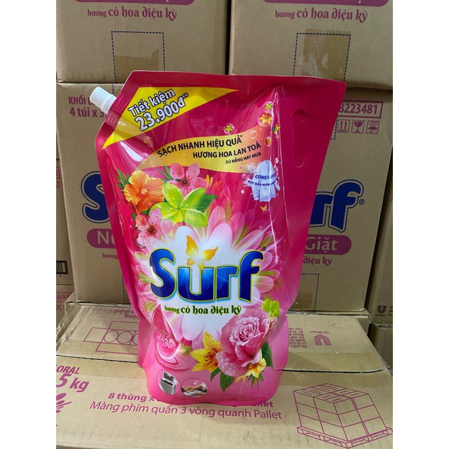 Nước Giặt SURF 3,5kg Hương cỏ diệu kỳ/ Hương sương mai