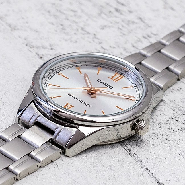Đồng hồ nữ dây kim loại Casio chính hãng Anh Khuê LTP-V005D-7B2UDF (28mm)