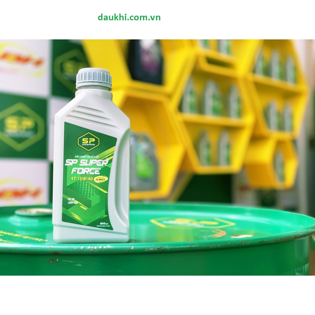 Daukhi.com.vn- Dầu nhớt xe số Saigonpetro - SP Super Force 4T SG - 15W40 Chính hãng -Dành Cho Xe Số 4 Thì -daukhi.com.vn