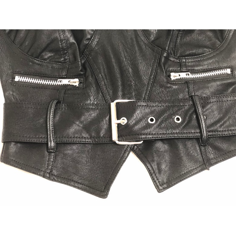 [SIÊU SALE] Áo Quây Da PU Kéo Khóa Sau Cá Tính Hàng Thiết Kế | BigBuy360 - bigbuy360.vn