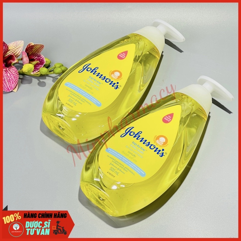 Sữa tắm gội toàn thân cho bé yêu Johnson's TOP TO TOE 500ml - Minpharmacy