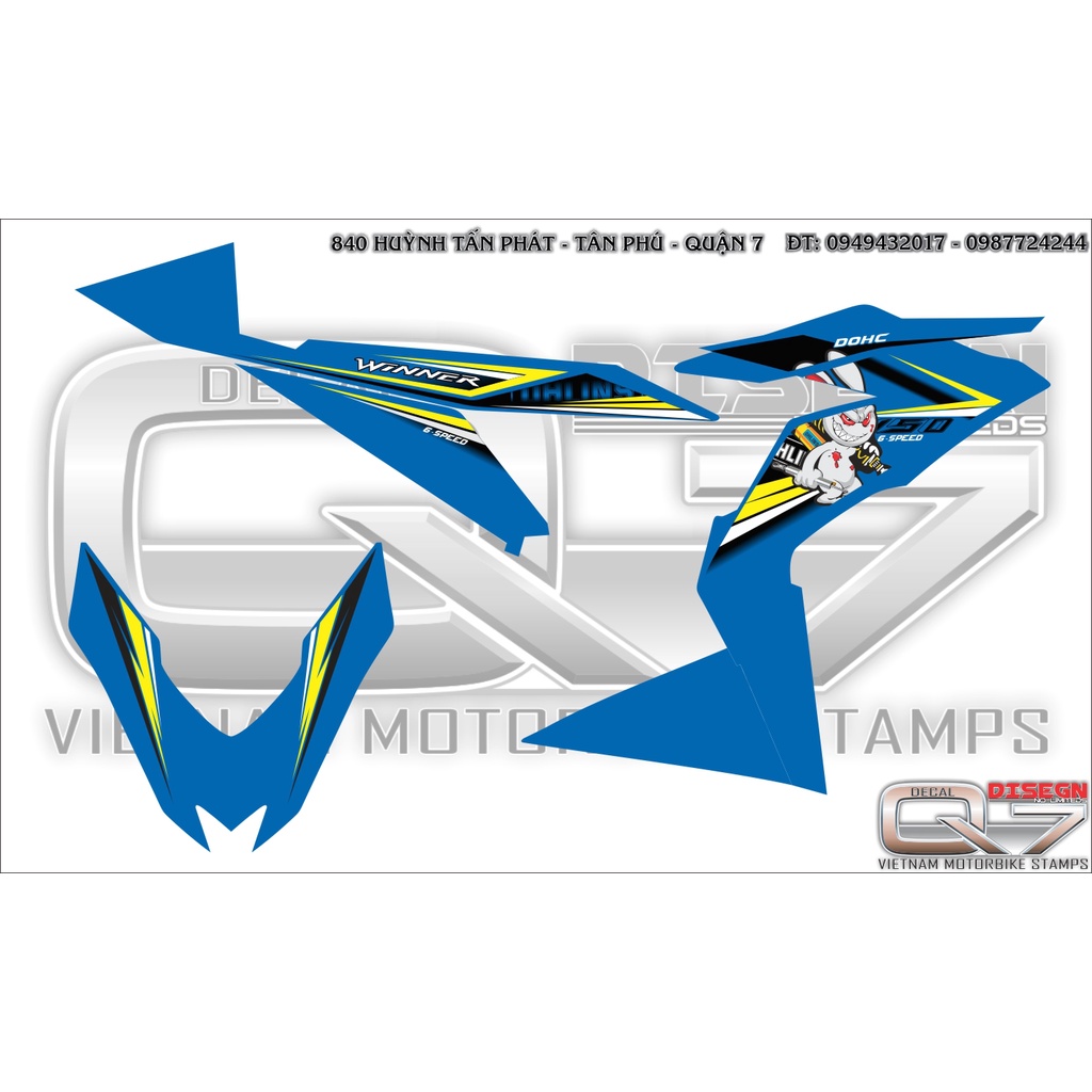 Tem Rời WINNER V1 THỎ OHLINS