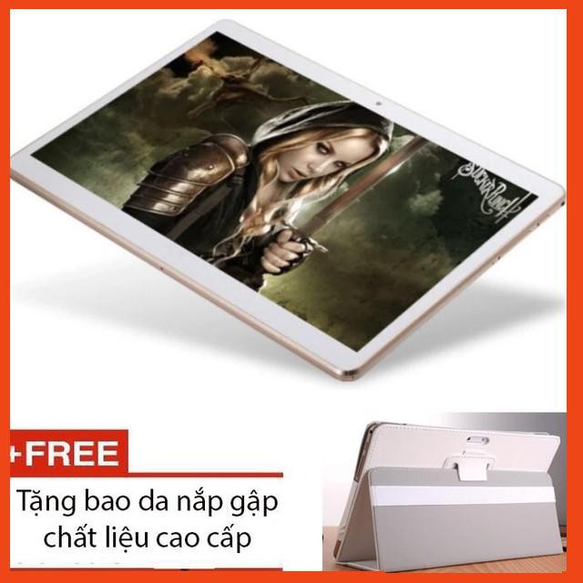 Máy tính bảng Tablet 10.1 inch IPS, MTK 6582 64G Rom, 4g Ram hỗ trợ 2 SIm 3G nghe gọi + tặng bao da - Giá siêu hấp dẫn