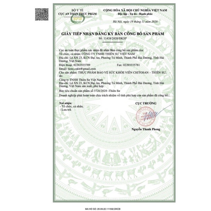 VIÊN CHITOSAN TIENS