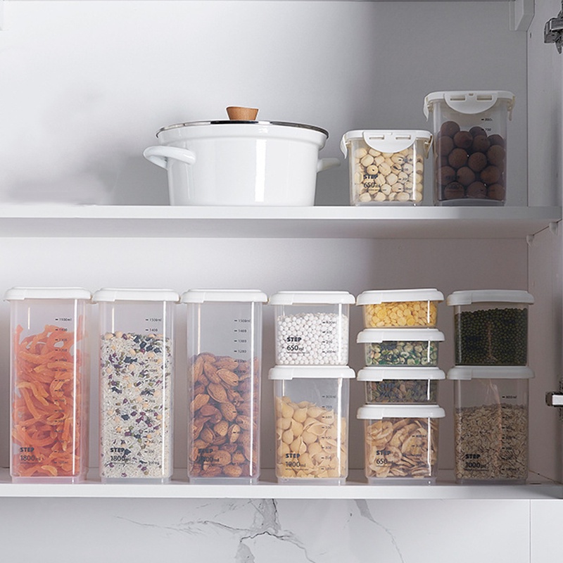 1 Hộp Nhựa Trong Suốt Đựng Thực Phẩm 5 Kích Cỡ