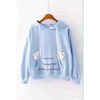 Áo Hoodie nữ hình găng tay dễ thương