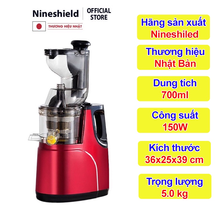 [Mã ELHA22 giảm 6% đơn 300K] Máy Ép Chậm Mini Chính Hãng Bảo Hành 12 Tháng - Máy Ép Chậm Trái Cây Hot Nhất Mùa Hè Này