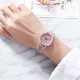 Đồng hồ nữ Douko dây da mặt số Hàn Quốc